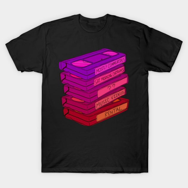 My VHS Recordings T-Shirt by jzanderk